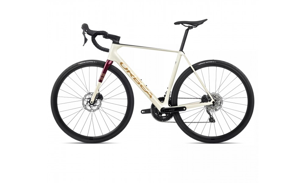 Rower szosowy Orbea Orca M30 2024 - kremowo-burgundowy