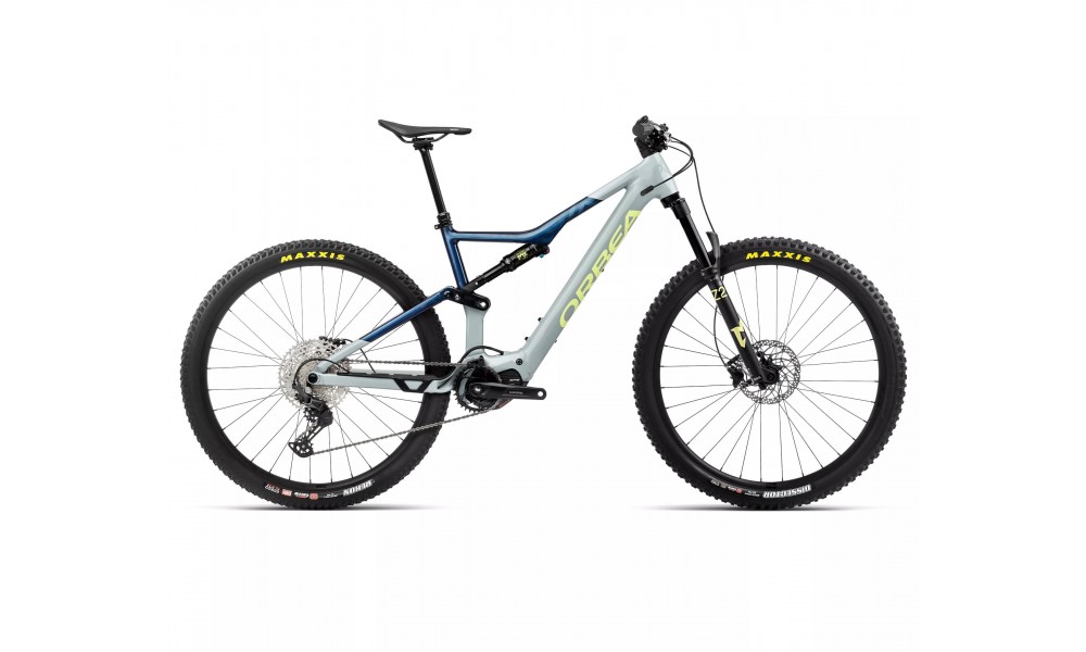 Rower górski elektryczny Orbea RISE H30 2024 - szaro-niebieski