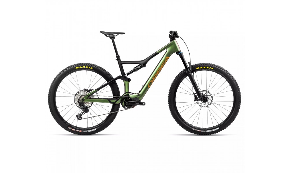 Rower górski elektryczny Orbea RISE M20 2024 - zielono-czarny