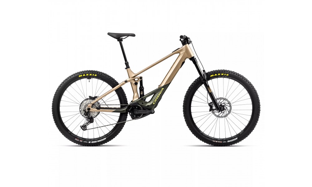 Rower górski elektryczny Orbea WILD H30 2024 - brązowo-zielony