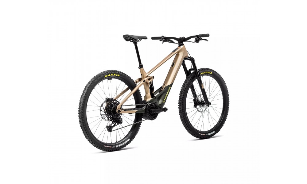 Rower górski elektryczny Orbea WILD H20-EAGLE 2024 - brązowo-zielony
