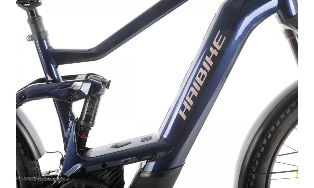 Rower górski elektryczny Haibike Adventr FS 11 - granatowy-czarny