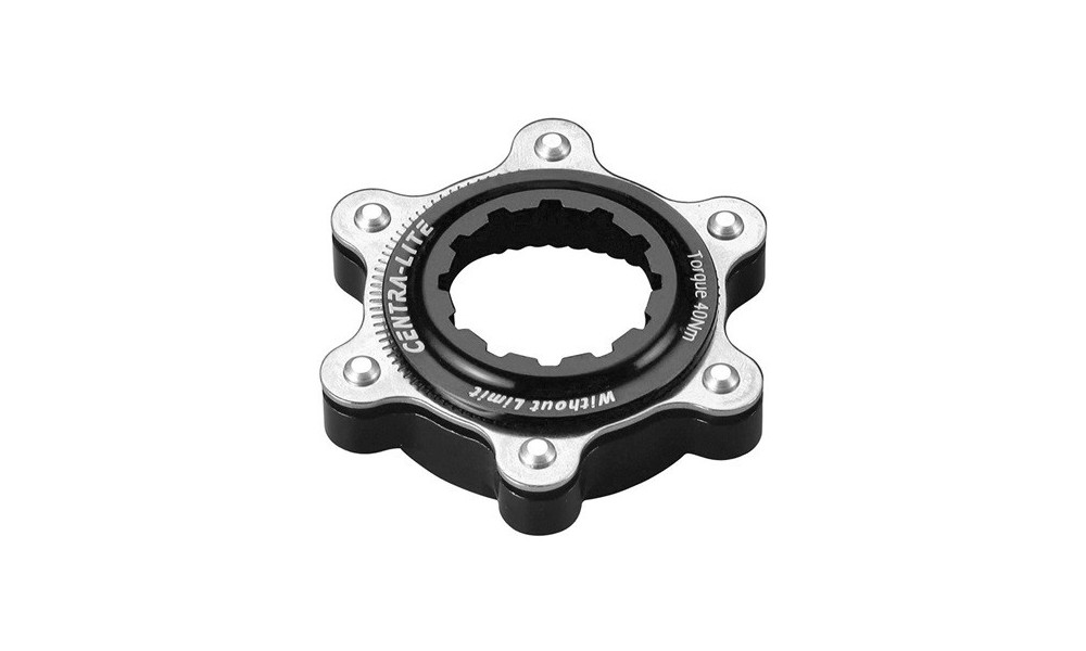 Adapter Accent Centerlock do tarcz na 6 śrub - czarny