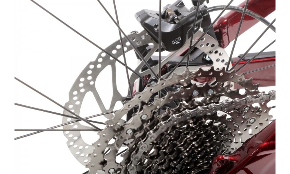 Rower elektryczny górski Lapierre Overvolt TR 6.7 - czerwony