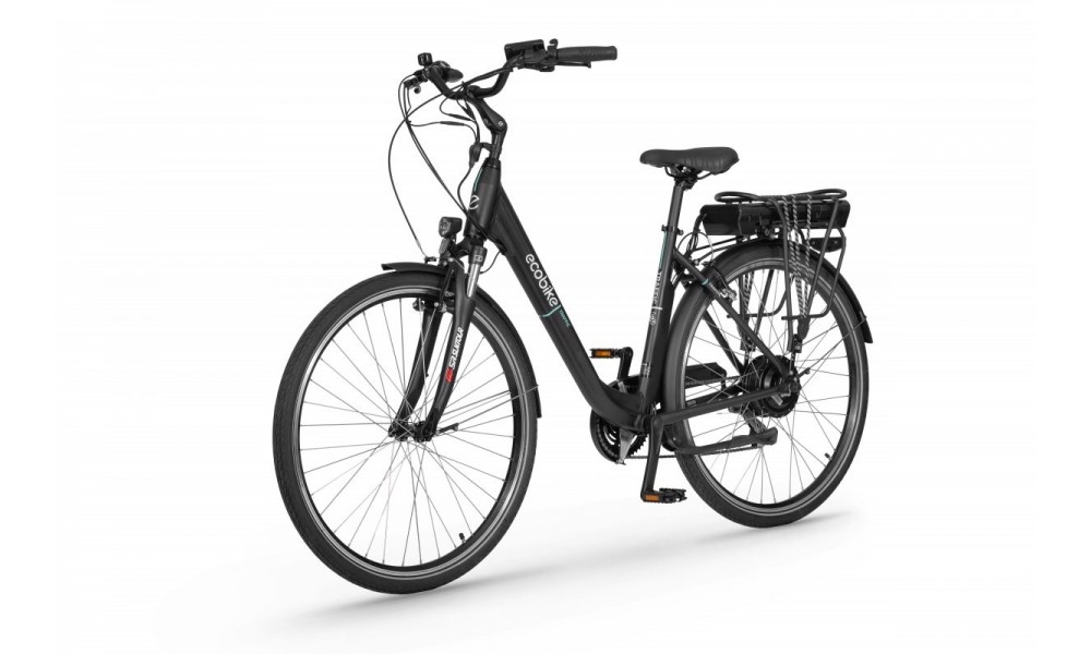 Rower miejski elektryczny Ecobike Traffic 14,5Ah - czarny