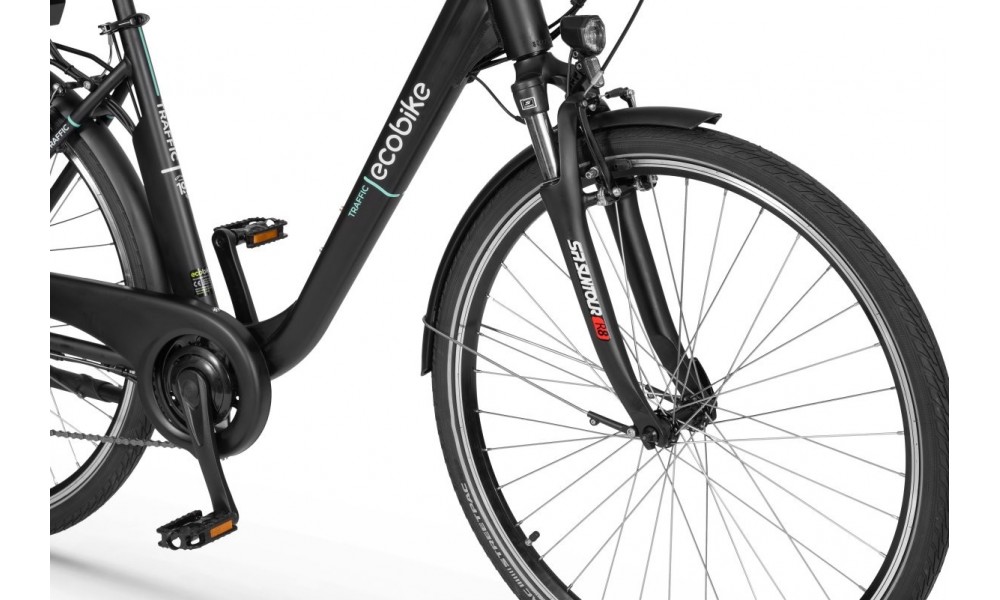 Rower miejski elektryczny Ecobike Traffic 14,5Ah - czarny