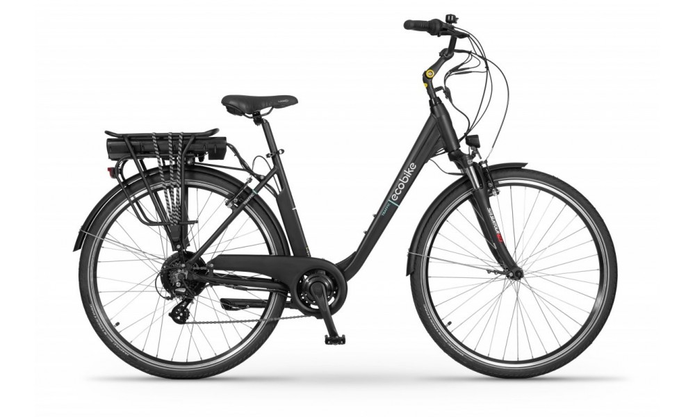 Rower miejski elektryczny Ecobike Traffic 14,5Ah - czarny