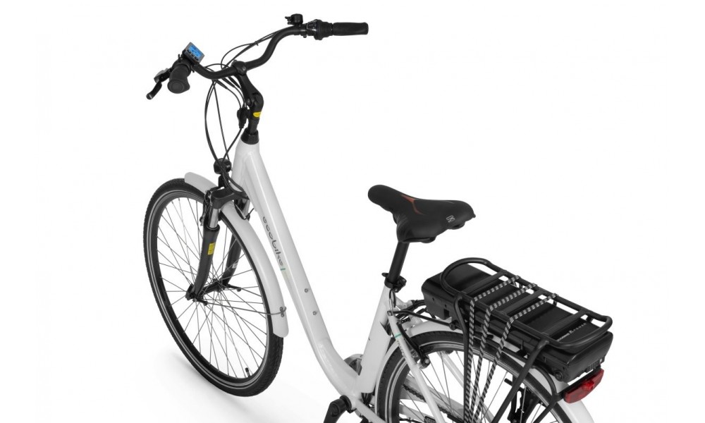 Rower miejski elektryczny Ecobike Traffic 14,5Ah - biały