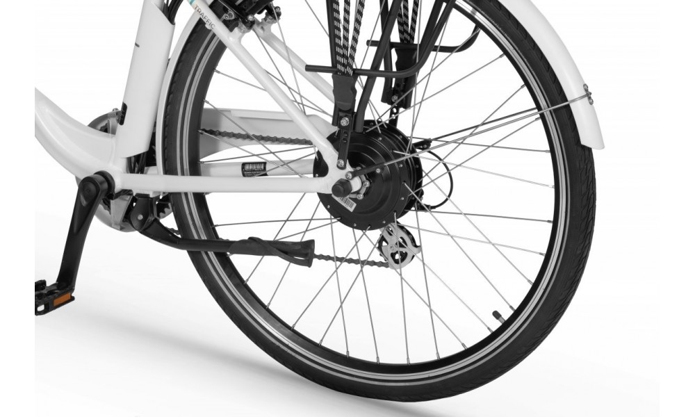 Rower miejski elektryczny Ecobike Traffic 14,5Ah - biały
