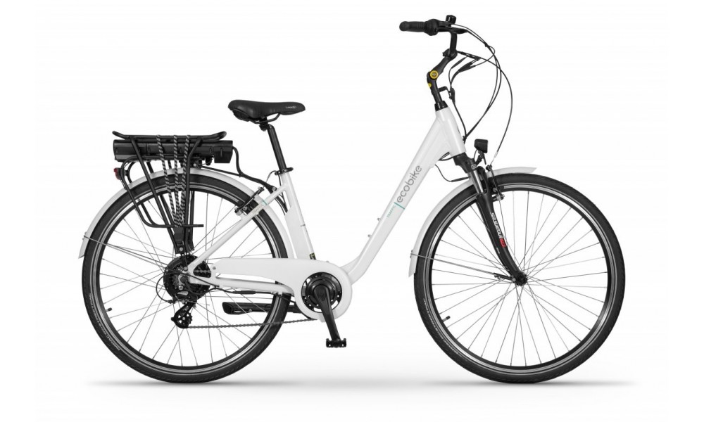 Rower miejski elektryczny Ecobike Traffic 14,5Ah - biały