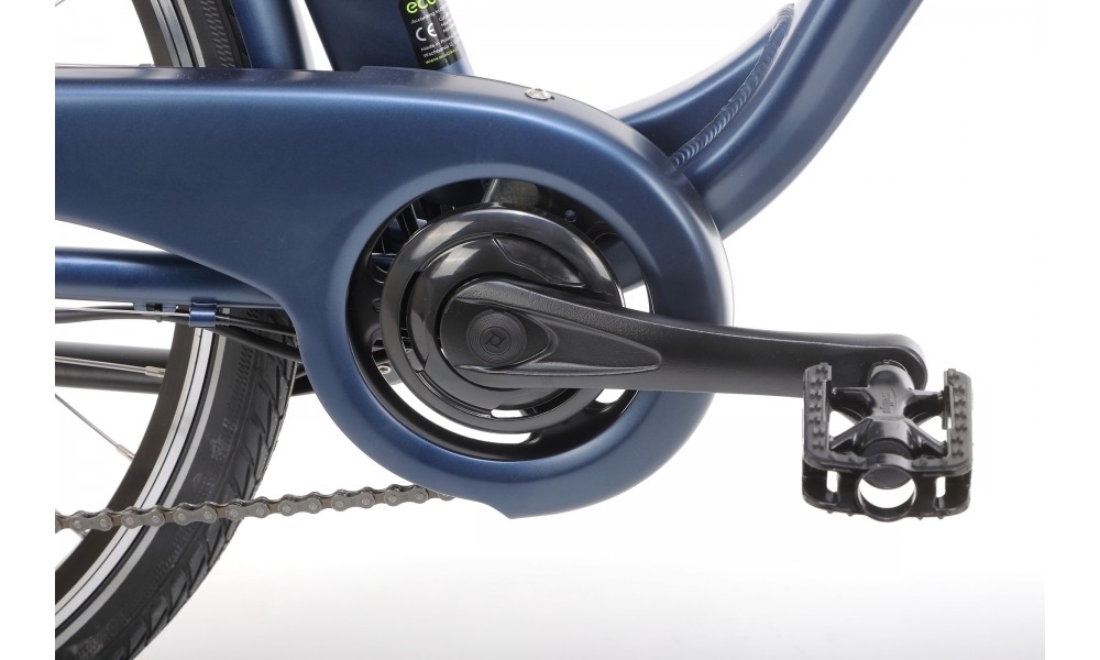 Rower miejski elektryczny Ecobike Traffic 14,5Ah - niebieski