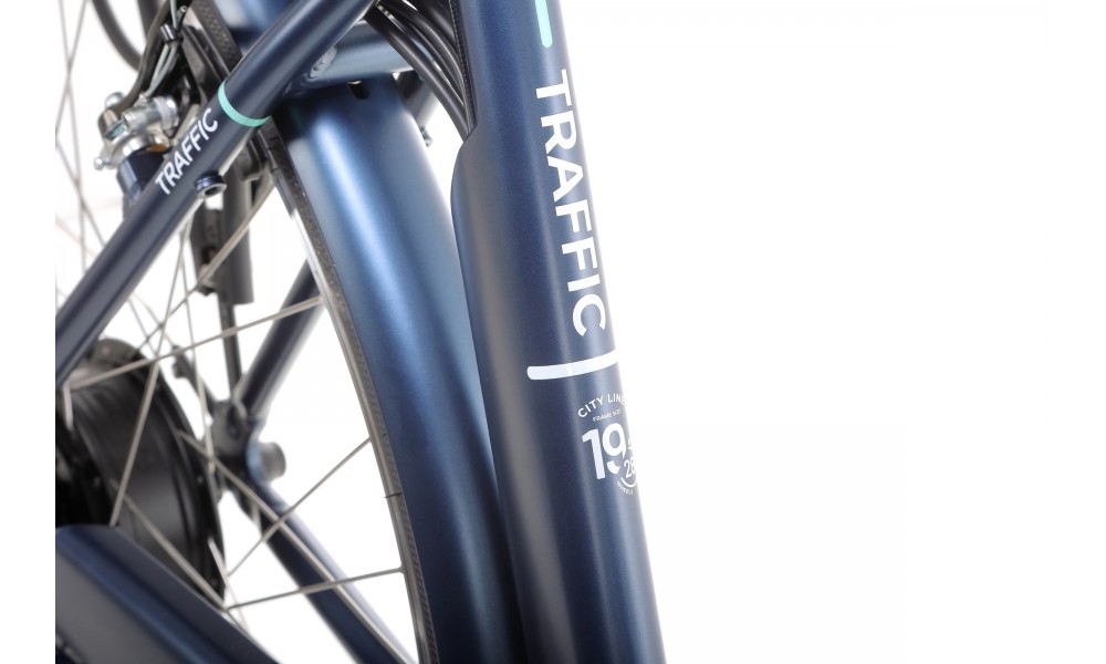 Rower miejski elektryczny Ecobike Traffic 14,5Ah - niebieski