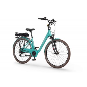 Rower miejski elektryczny Ecobike Traffic 14,5Ah - miętowy 2