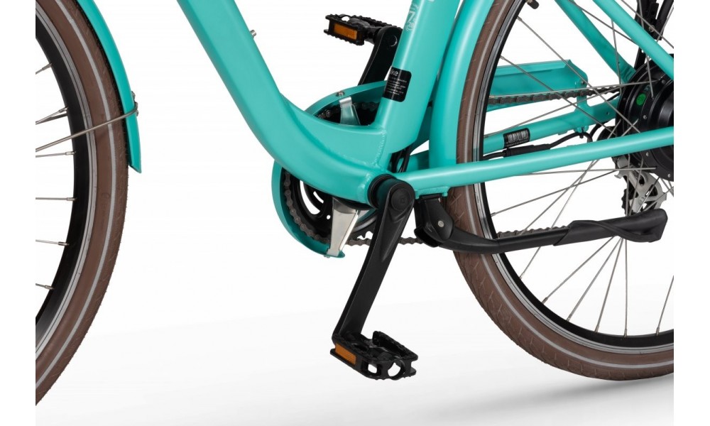 Rower miejski elektryczny Ecobike Traffic 14,5Ah - miętowy