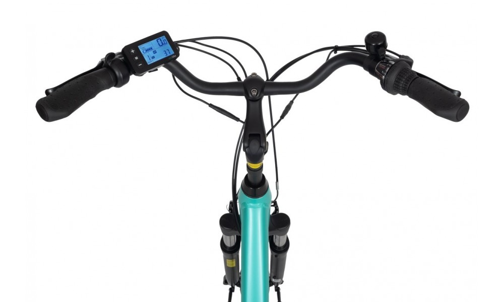 Rower miejski elektryczny Ecobike Traffic 14,5Ah - miętowy