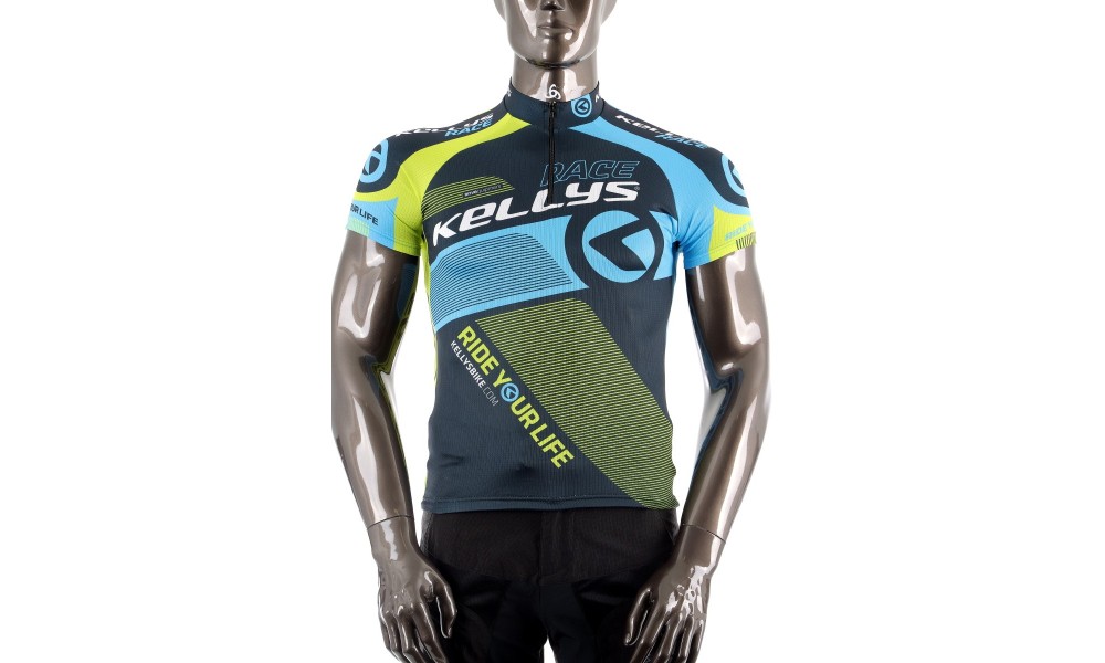 Koszulka Kellys Pro Race limonkowy rozm.M - niebieski