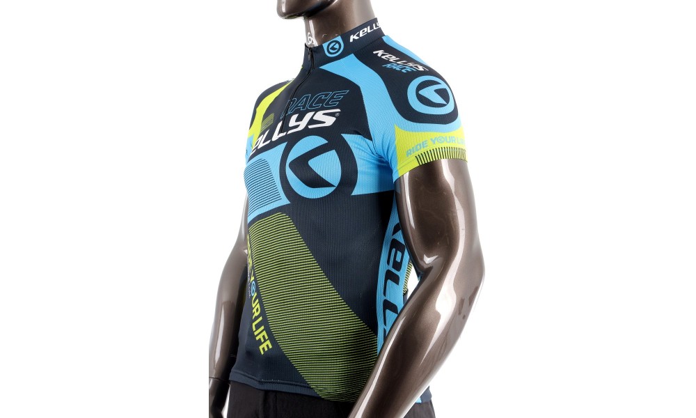 Koszulka Kellys Pro Race limonkowy rozm.M - niebieski