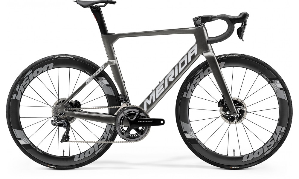 Rower szosowy Merida Reacto Team 2024 - szary-srebrny