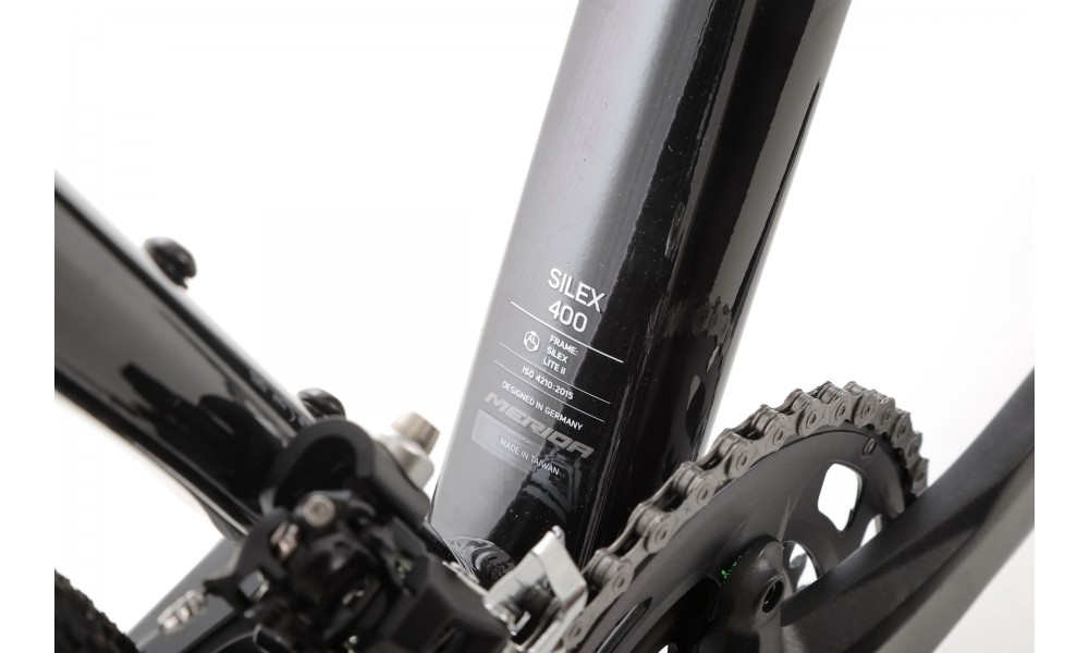 Rower gravel Merida Silex 400 2024 - czarno-srebrny