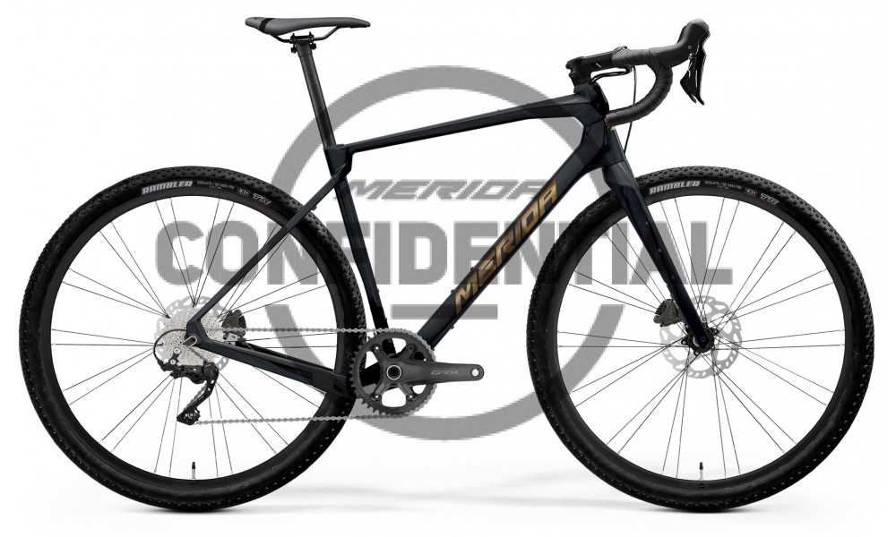 Rower gravel Merida Silex 7000 2024 - czarny-złoty