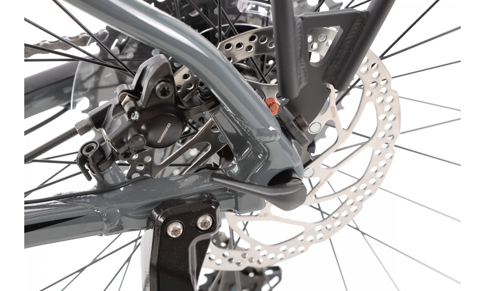 Rower trekkingowy elektryczny Merida eBig Tour 400 EQ 2024 - szaro-czarny