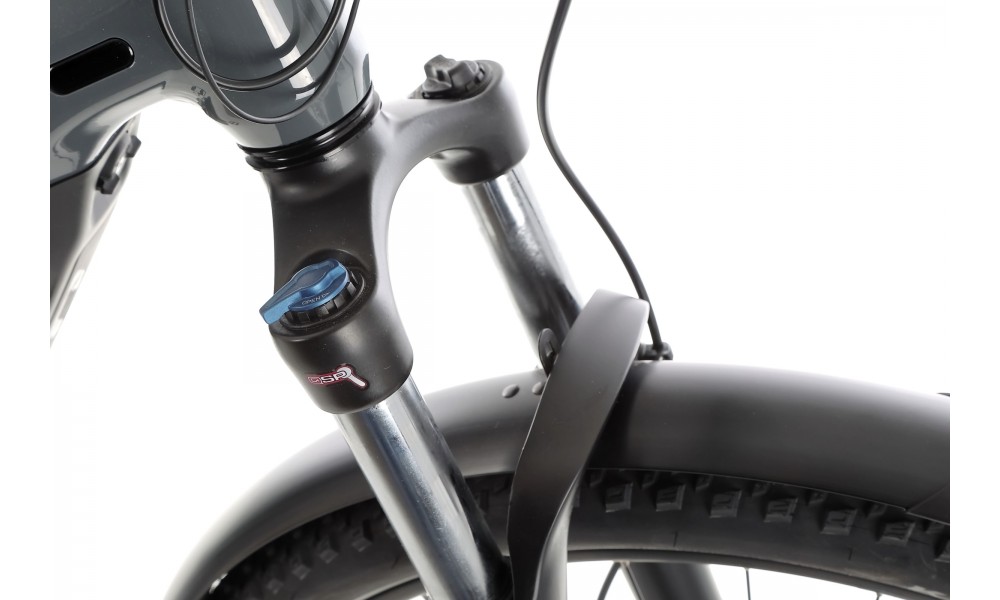 Rower trekkingowy elektryczny Merida eBig Tour 400 EQ 2024 - szaro-czarny