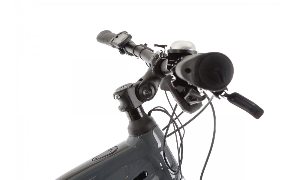 Rower trekkingowy elektryczny Merida eBig Tour 400 EQ 2024 - szaro-czarny