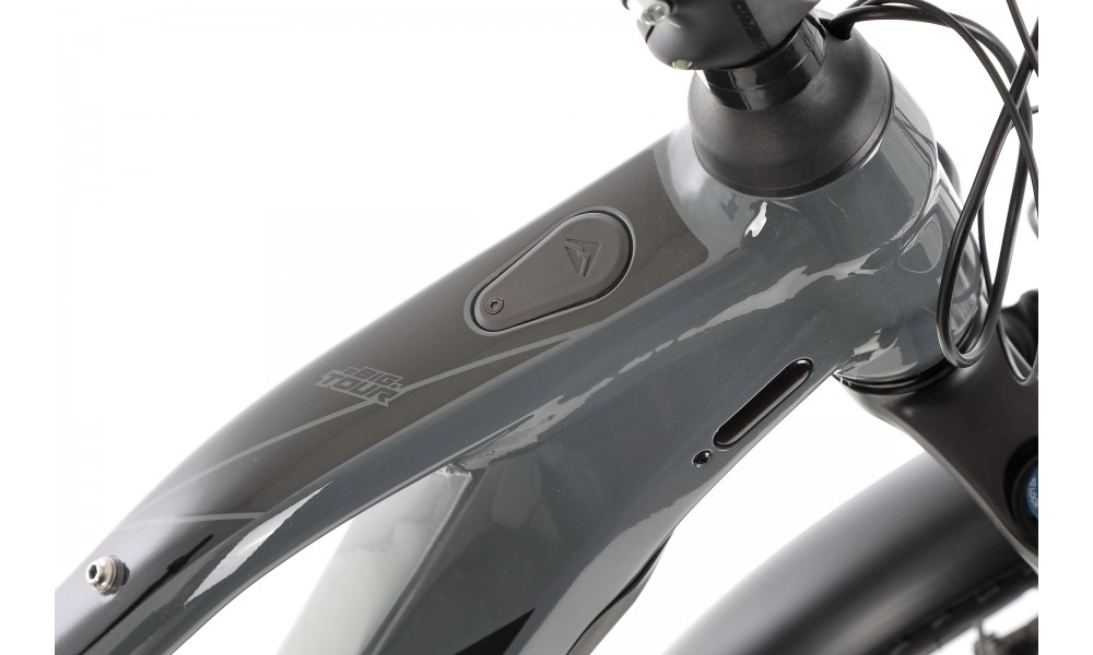 Rower trekkingowy elektryczny Merida eBig Tour 400 EQ 2024 - szaro-czarny