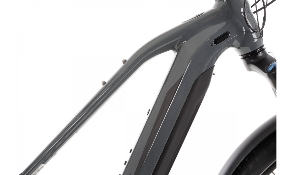 Rower trekkingowy elektryczny Merida eBig Tour 400 EQ 2024 - szaro-czarny