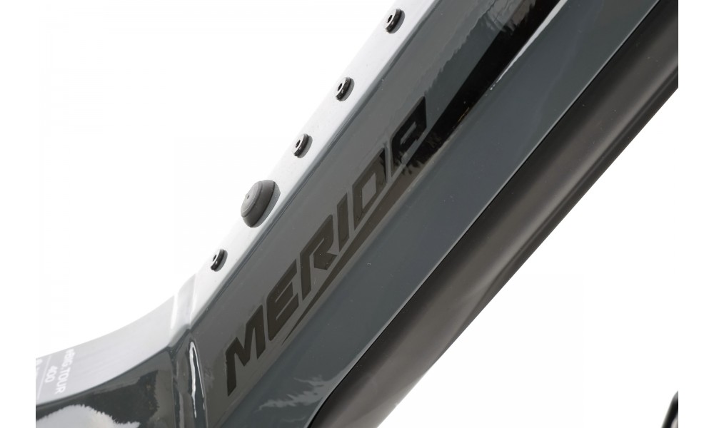 Rower trekkingowy elektryczny Merida eBig Tour 400 EQ 2024 - szaro-czarny