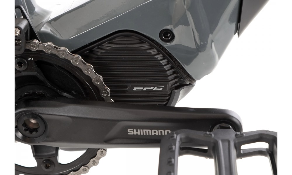 Rower trekkingowy elektryczny Merida eBig Tour 400 EQ 2024 - szaro-czarny