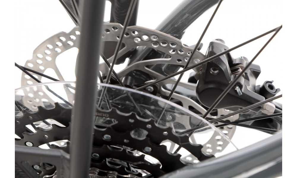 Rower trekkingowy elektryczny Merida eBig Tour 400 EQ 2024 - szaro-czarny