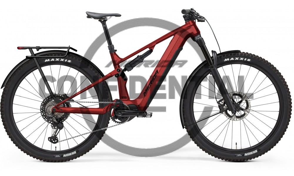 Rower górski elektryczny Merida eOne Forty 675 EQ 2024 - czerwono-czarny
