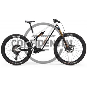 Rower górski elektryczny Merida eOne Sixty 10K 2024 - biało-brązowy 1