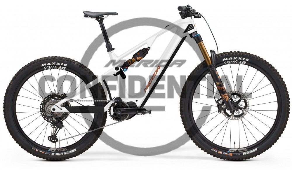 Rower górski elektryczny Merida eOne Sixty 10K 2024 - biało-brązowy