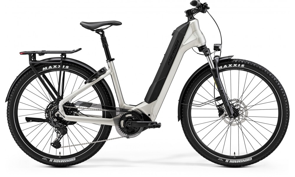 Rower miejski elektryczny Merida eSpresso CC 575 EQ 2024 - tytanowo-czarny