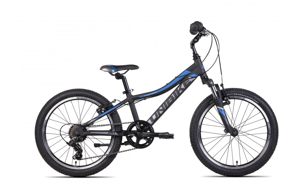 Rower dziecięcy Unibike Pilot 2024 - czarno-niebieski