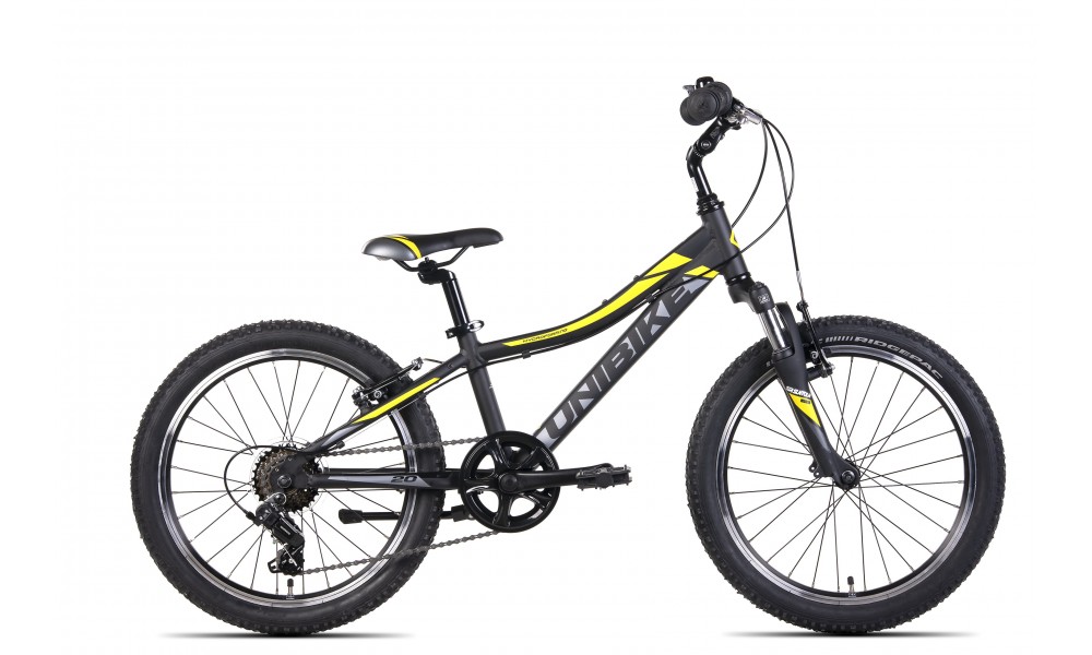 Rower dziecięcy Unibike Pilot 2024 - czarno-żółty
