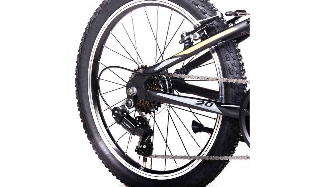 Rower dziecięcy Unibike Pilot 2024 - czarno-żółty