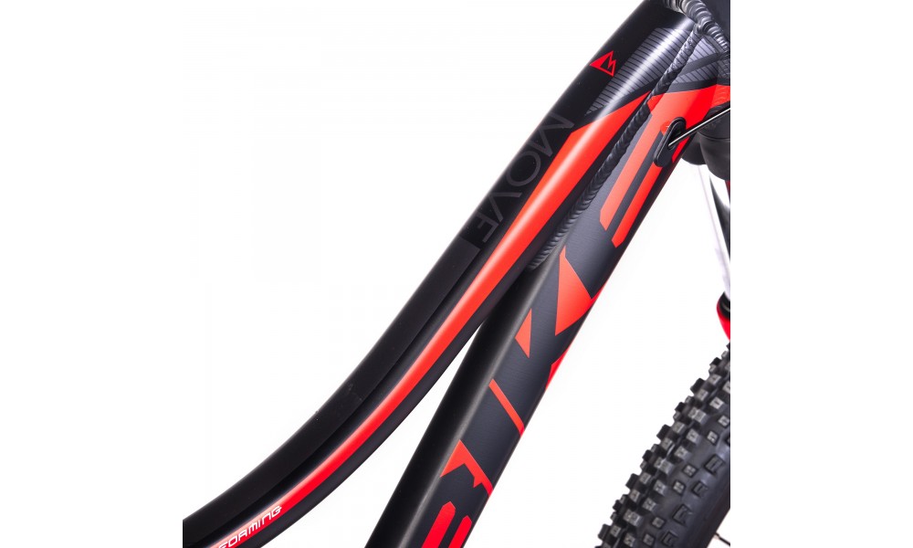 Rower górski Unibike Move 26 2024 - czarno-czerwony