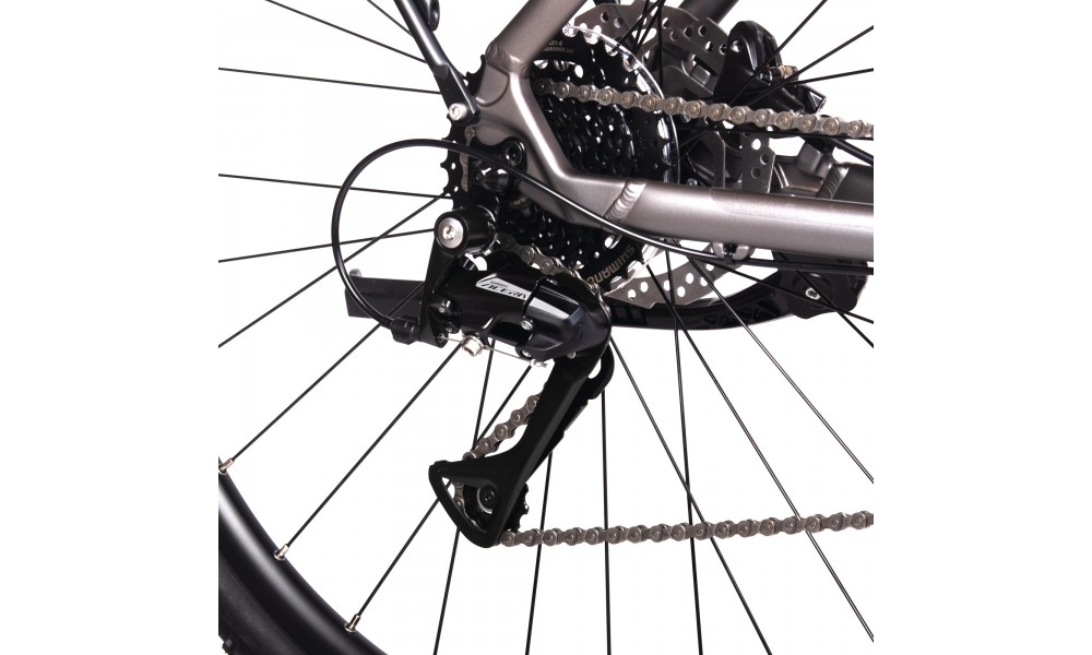 Rower crossowy Unibike Flash Man 2024 - grafitowy