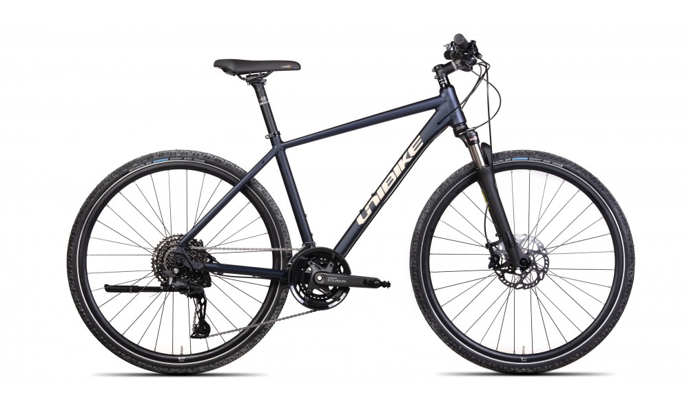 Rower crossowy Unibike Zethos Man 2024 - granatowy