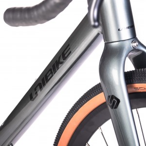 Rower gravel Unibike Geos 2024 - grafitowy 2