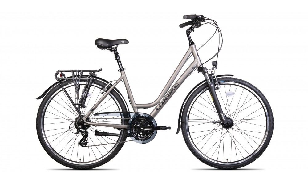 Rower trekingowy Unibike Vision Lady 2024 - grafitowy