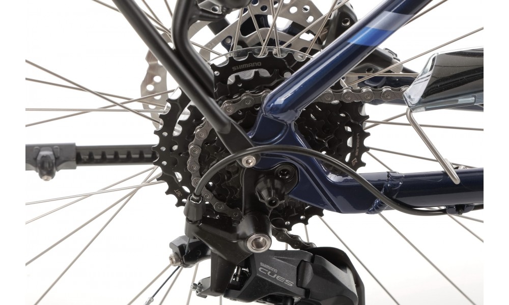 Rower trekingowy Unibike Voyager Lady 2024 - granatowy