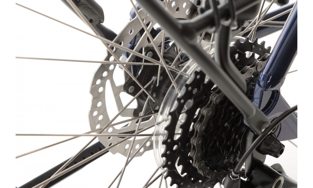 Rower trekingowy Unibike Voyager Lady 2024 - granatowy