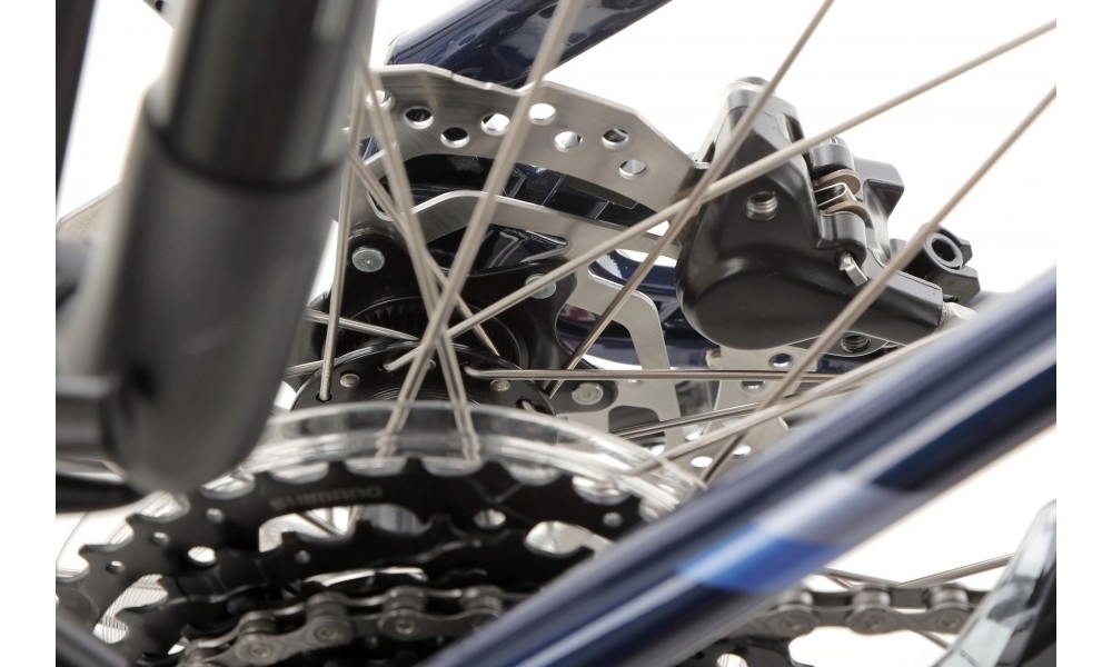 Rower trekingowy Unibike Voyager Lady 2024 - granatowy