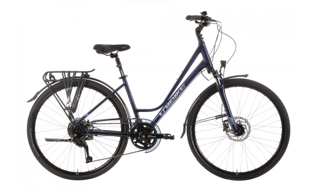 Rower trekingowy Unibike Voyager Lady 2024 - granatowy