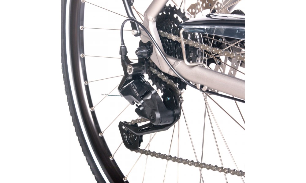 Rower trekingowy Unibike Expedition Lady 2024 - grafitowy