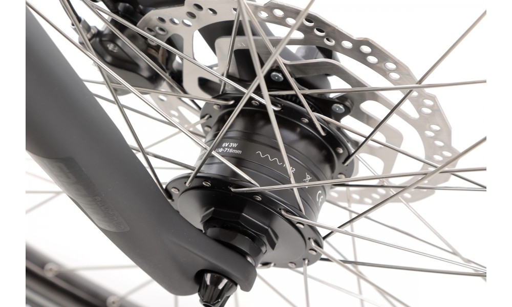 Rower trekingowy Unibike Expedition Man 2024 - grafitowy